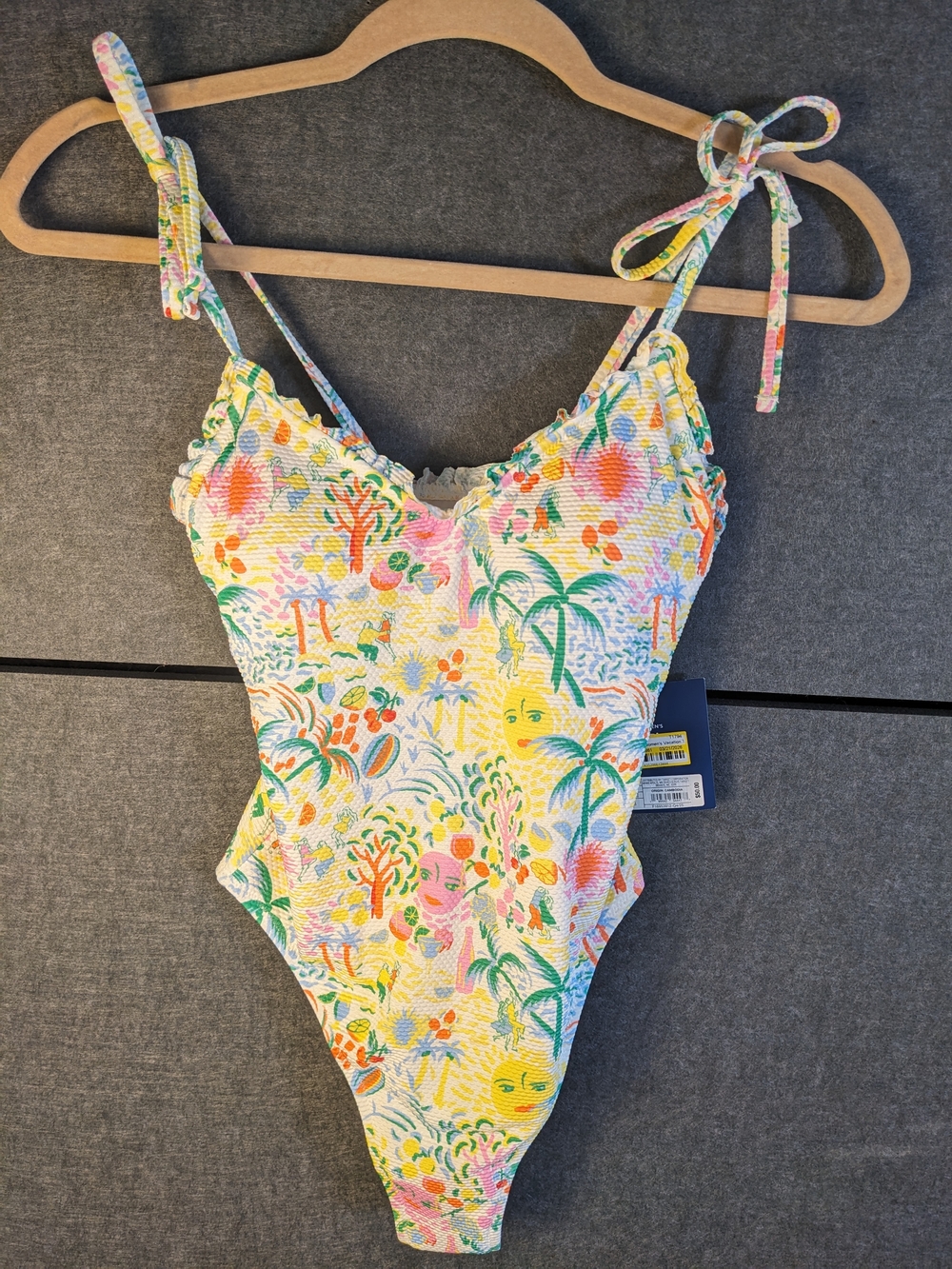 Roller Rabbit Women's Tropical Print One-Piece Swimsuit - Yellow, Green, Pink